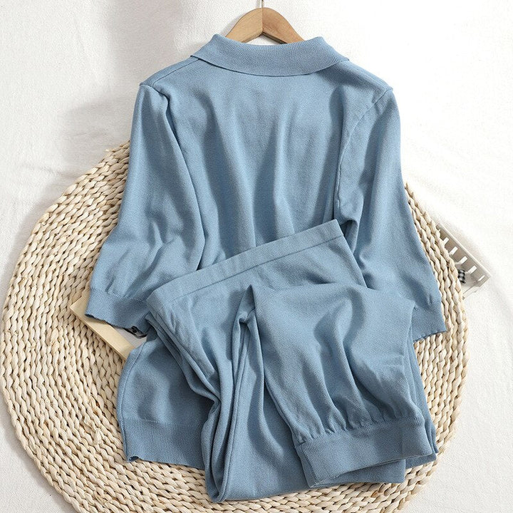 Completo abbigliamento casa comodo con maglietta
