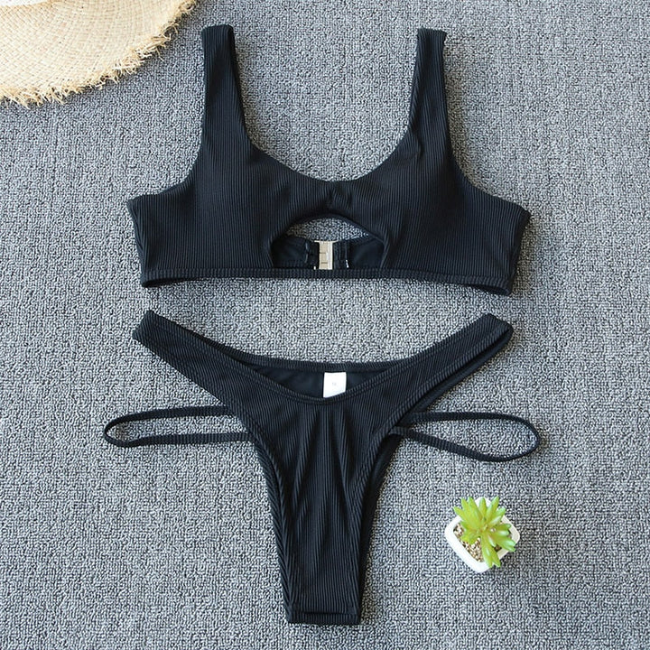 Costume da bagno 2 pezzi tinta unita
