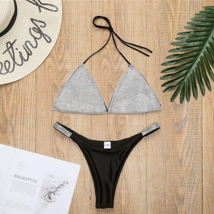 Costume da bagno 2 pezzi luccicante