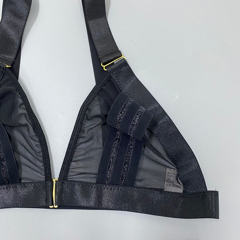 Completo intimo 3 pezzi a righe