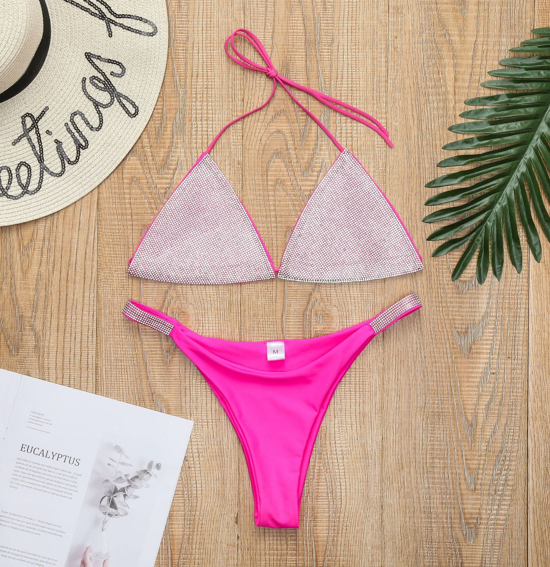 Costume da bagno 2 pezzi luccicante