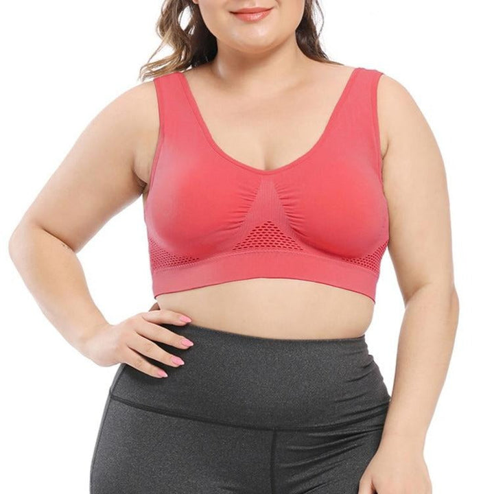 Reggiseno senza cuciture con decorazione traforata