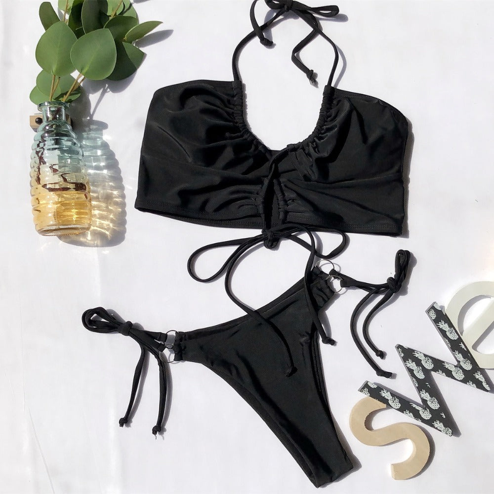 Costume da bagno 2 pezzi con laccetti