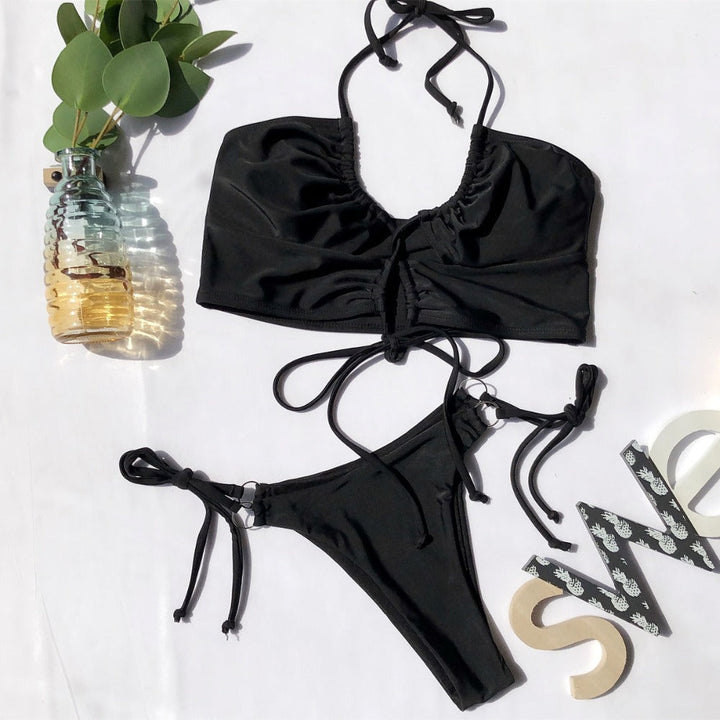 Costume da bagno 2 pezzi con laccetti