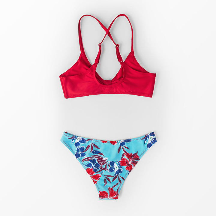 Bikini 2 pezzi con motivo floreale