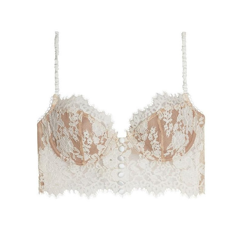 Reggiseno in pizzo con bottoncini