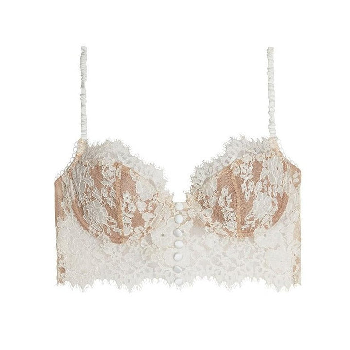 Reggiseno in pizzo con bottoncini