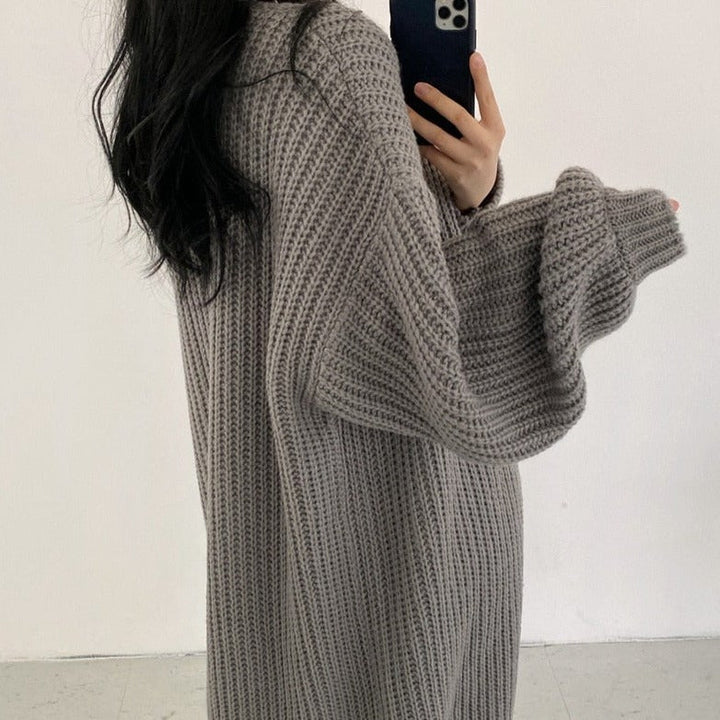 Lungo cardigan in maglia