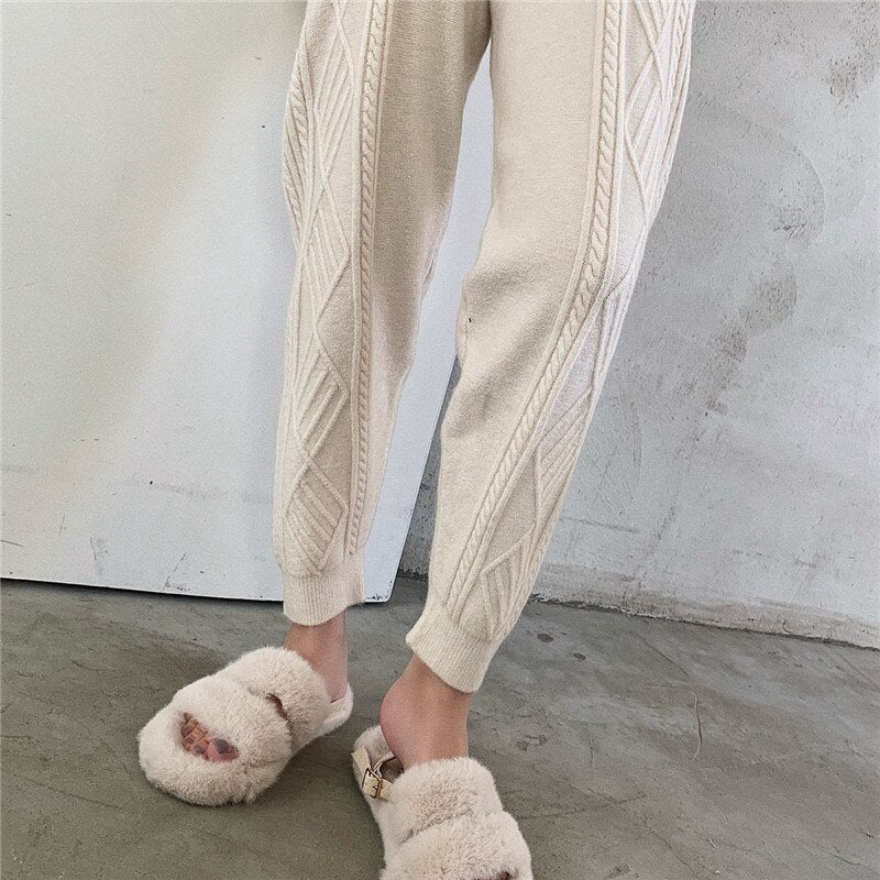 Pantaloni in jersey ampi con stampa