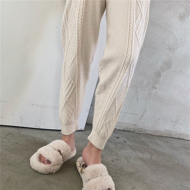 Pantaloni in jersey ampi con stampa