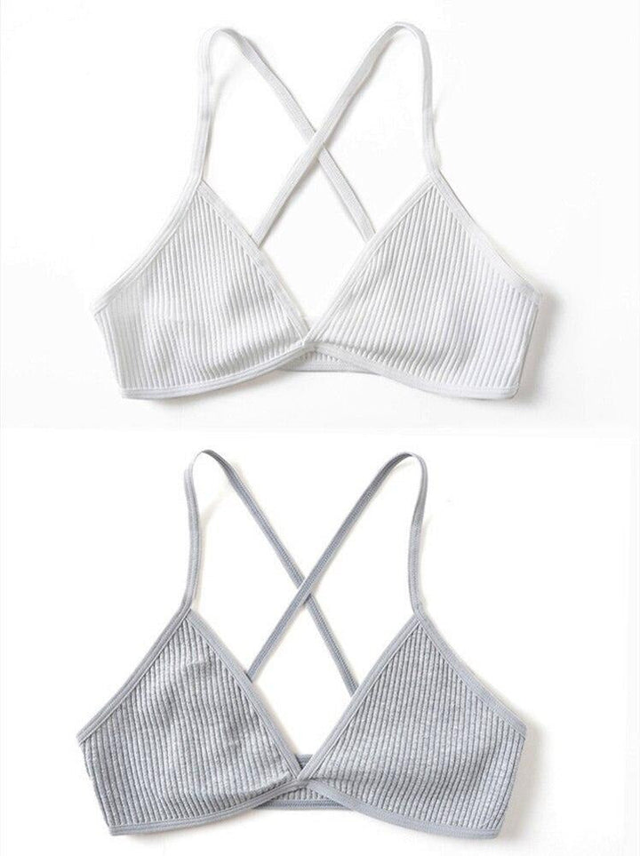 2 reggiseni con coppe triangolari