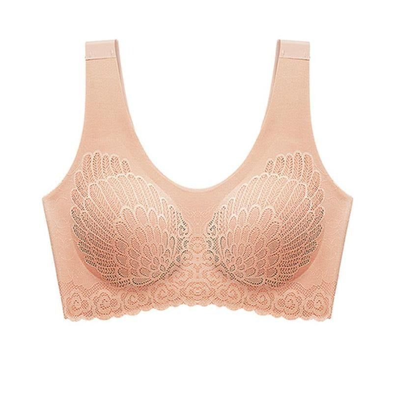 Reggiseno senza cuciture con goffratura decorativa
