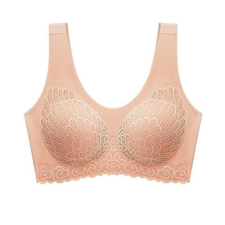 Reggiseno senza cuciture con goffratura decorativa