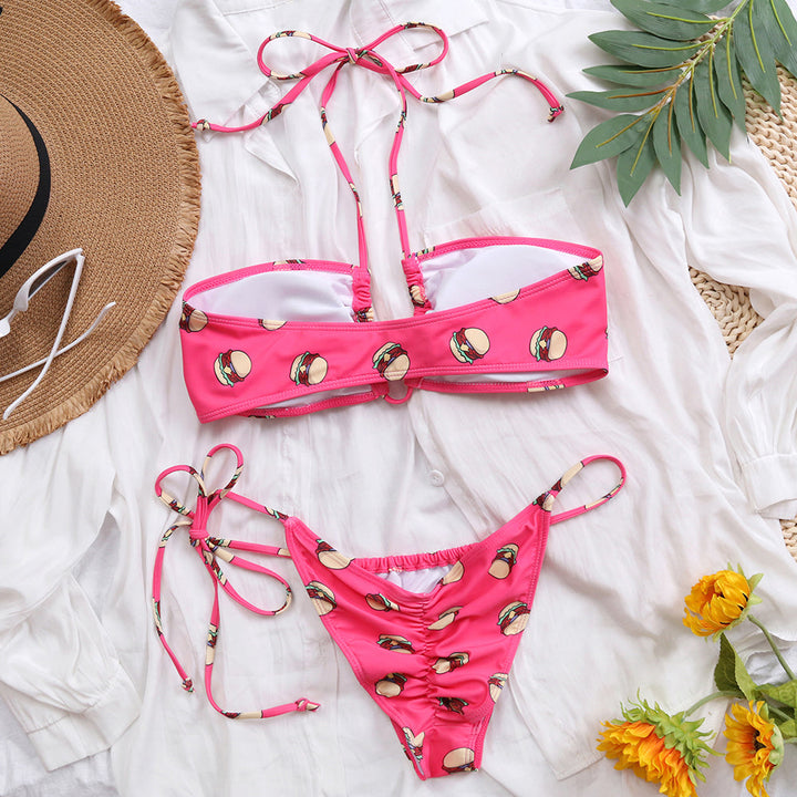 Bikini con motivo cibo