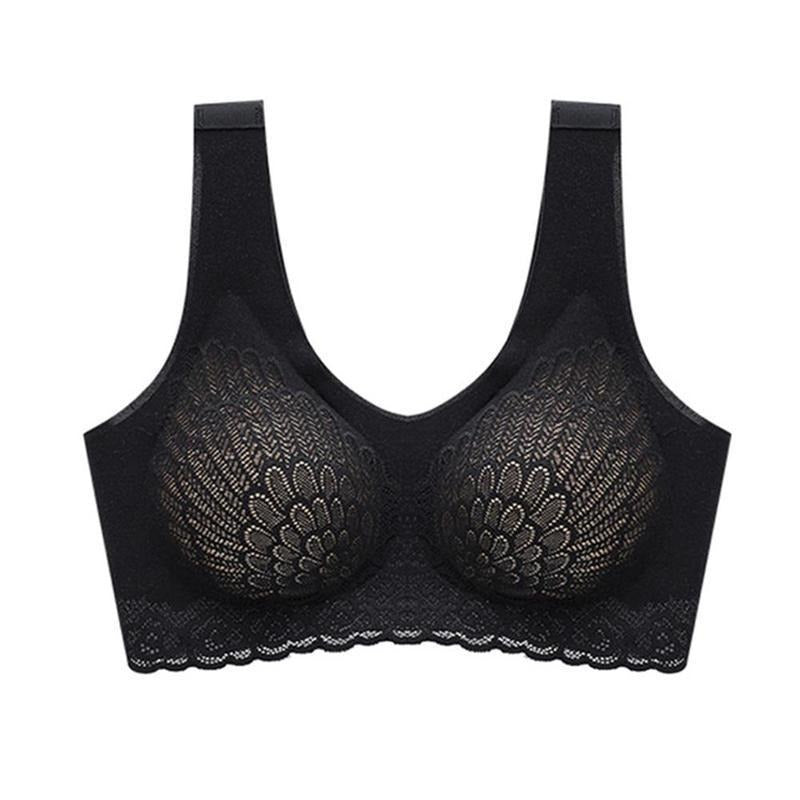 Reggiseno senza cuciture con goffratura decorativa