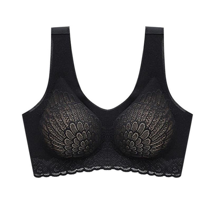 Reggiseno senza cuciture con goffratura decorativa