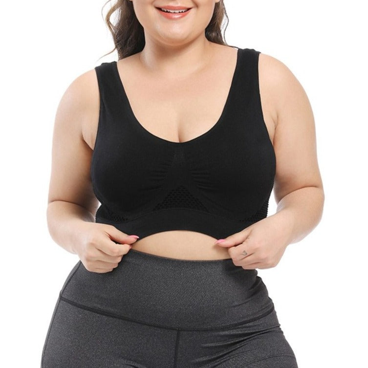 Reggiseno senza cuciture con decorazione traforata
