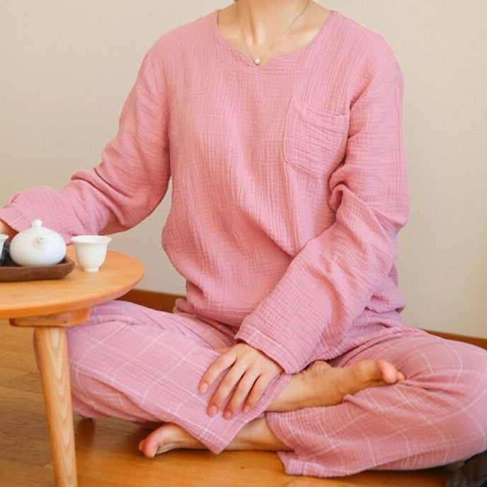 Completo abbigliamento casa in cotone