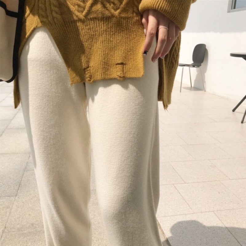 Pantaloni in felpa ampi con bottoni