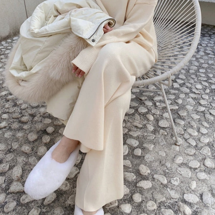 Pantaloni larghi con gamba dritta