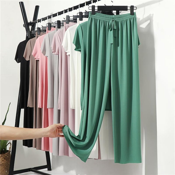 Completo abbigliamento casa con pantaloni lunghi