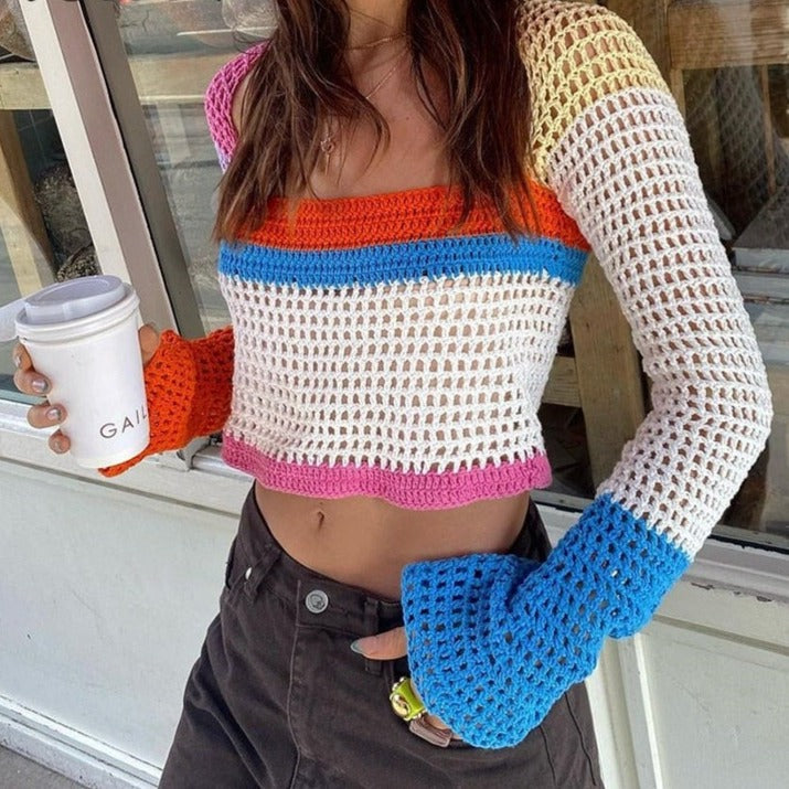 Maglione in maglia a maniche lunghe