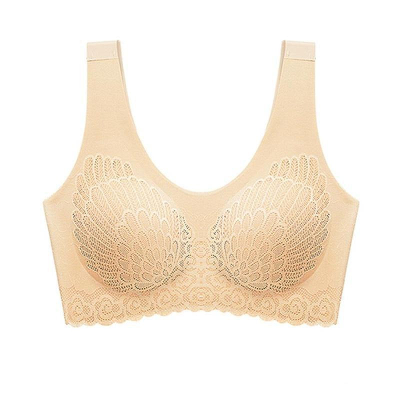 Reggiseno senza cuciture con goffratura decorativa
