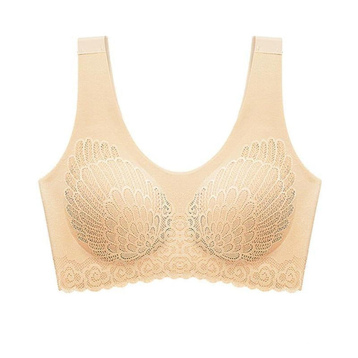 Reggiseno senza cuciture con goffratura decorativa