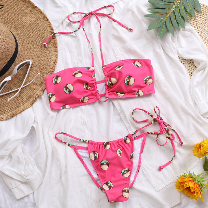 Bikini con motivo cibo