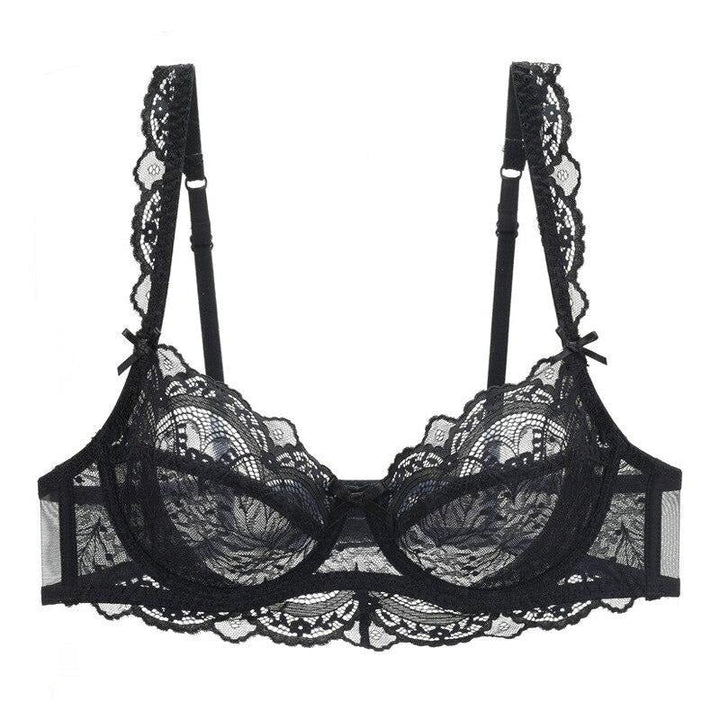 Reggiseno in pizzo con volant