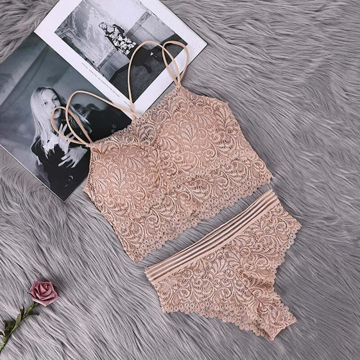 Set in pizzo con top