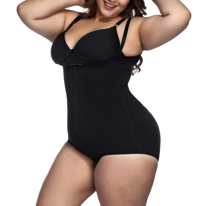 Biancheria modellante con zip taglie forti