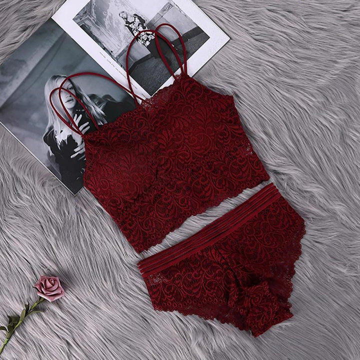 Set in pizzo con top