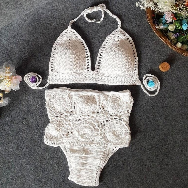 Costume da bagno ricamato
