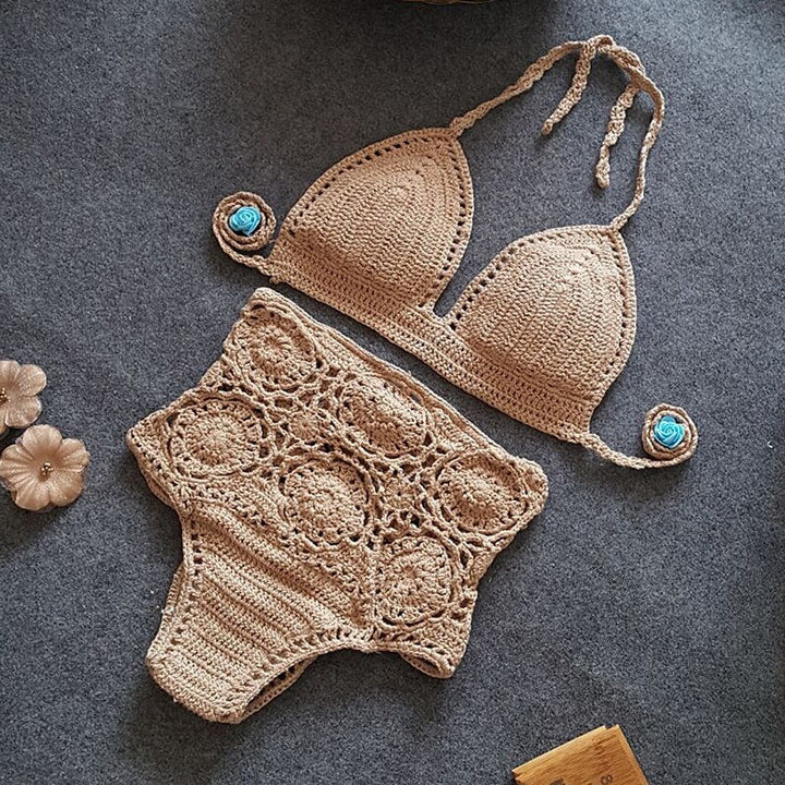 Costume da bagno ricamato