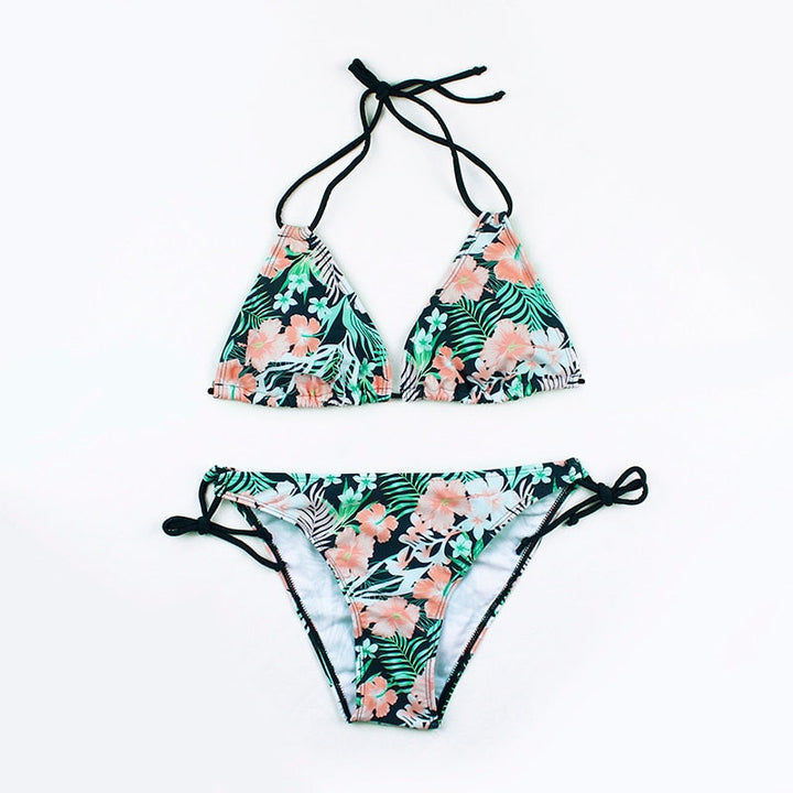 Costume da bagno 2 pezzi con laccetti al collo