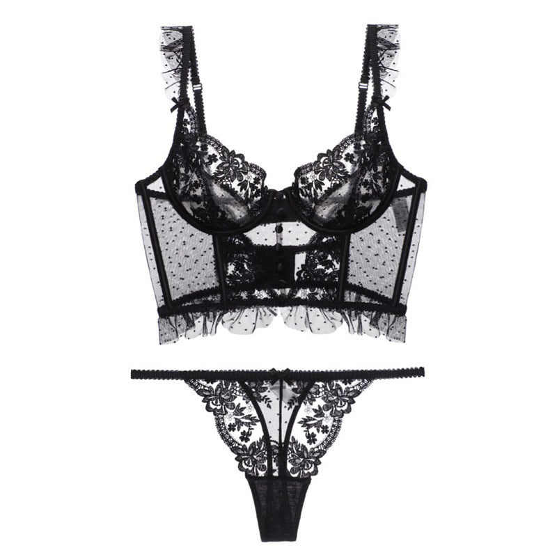 Completo intimo con semi-corsetto