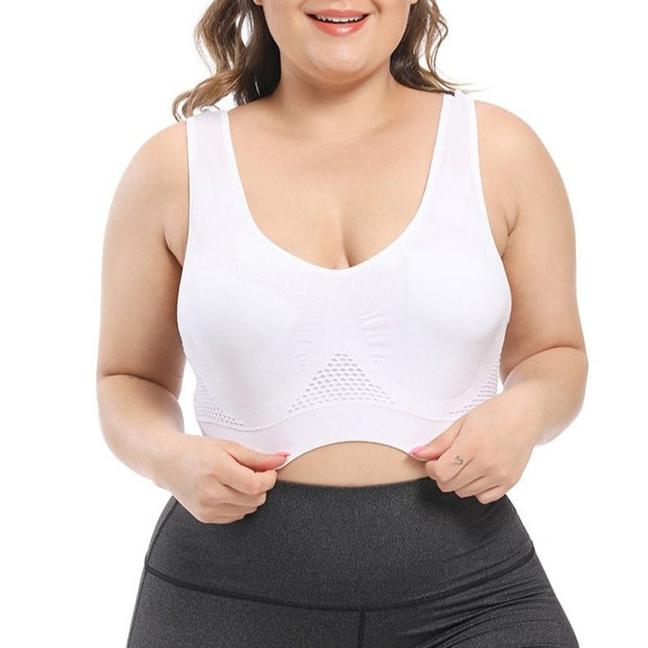 Reggiseno senza cuciture con decorazione traforata