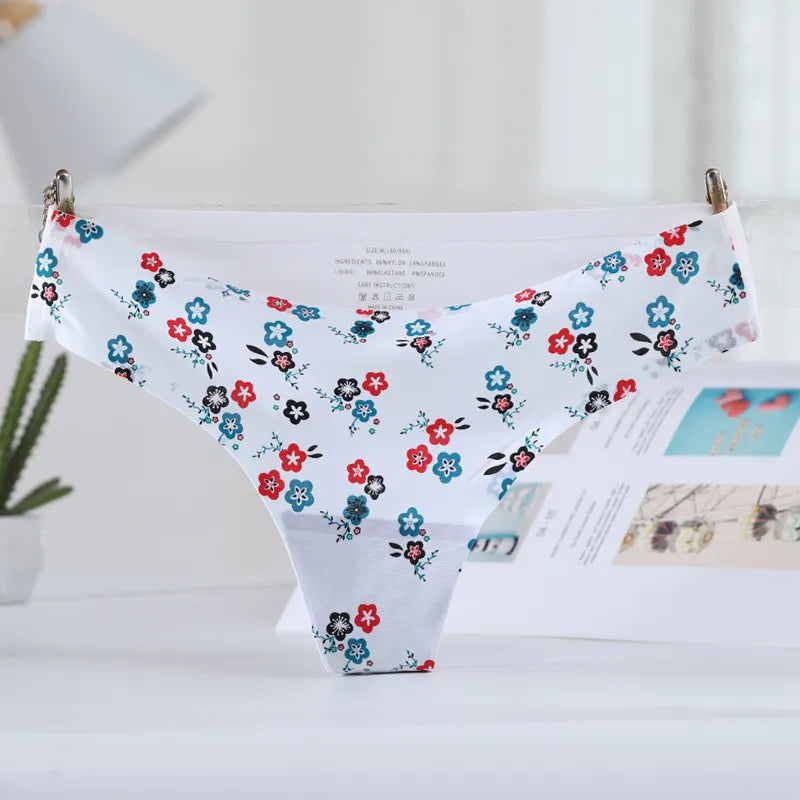 Slip senza cuciture con fantasia