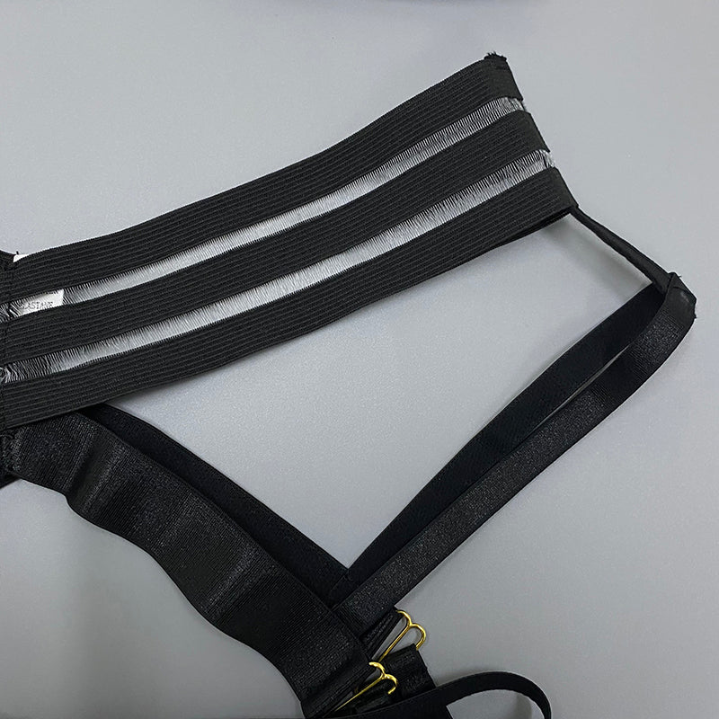 Completo intimo 3 pezzi a righe
