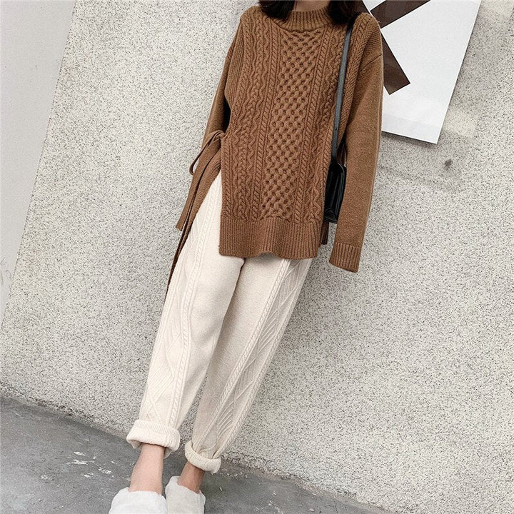 Pantaloni in jersey ampi con stampa