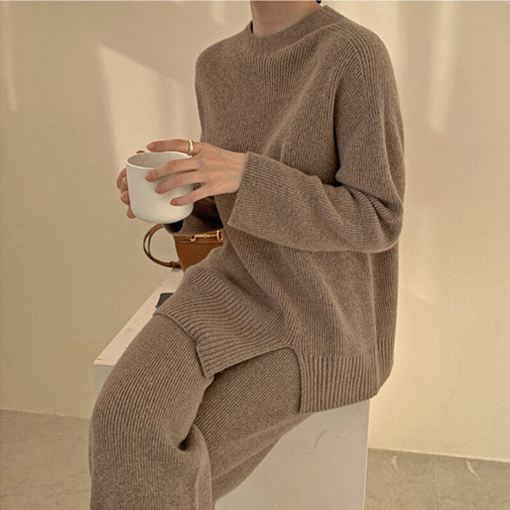 Set completo intimo in maglia caldo
