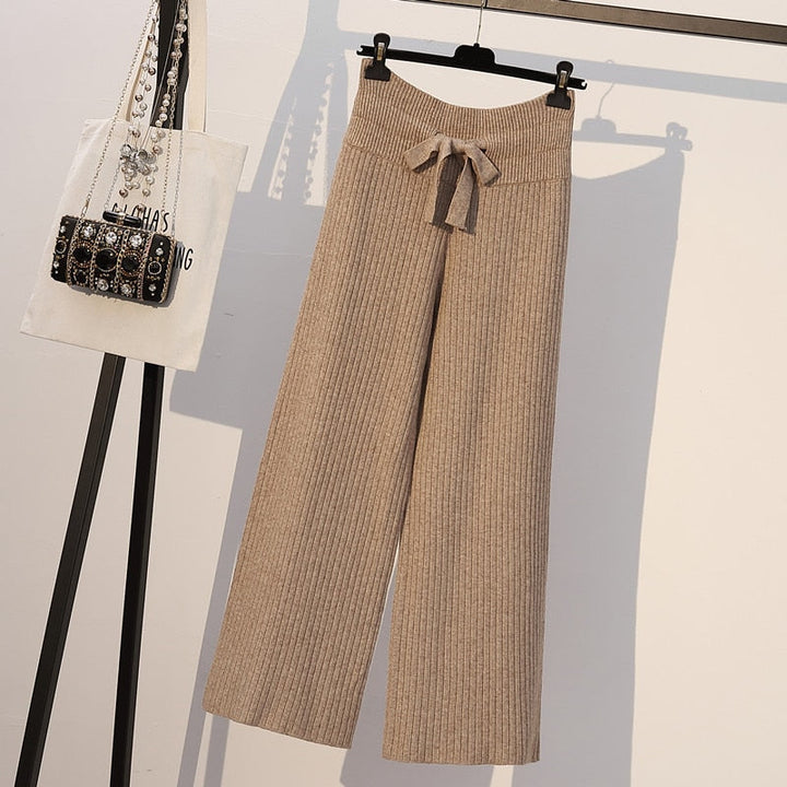 Pantaloni in jersey larghi a righe