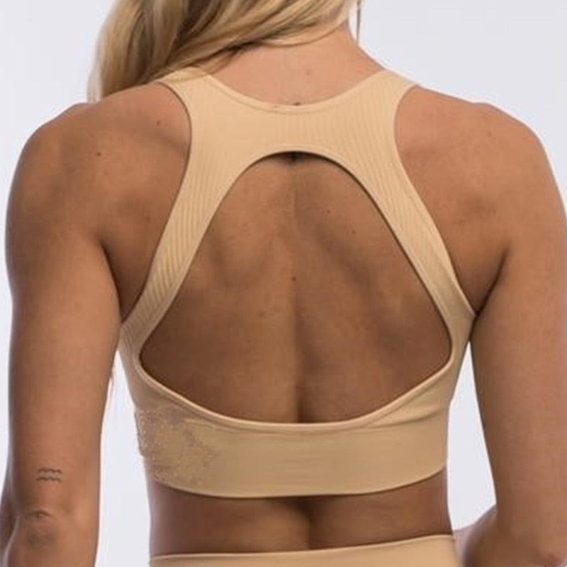 Reggiseno sportivo con schiena scoperta
