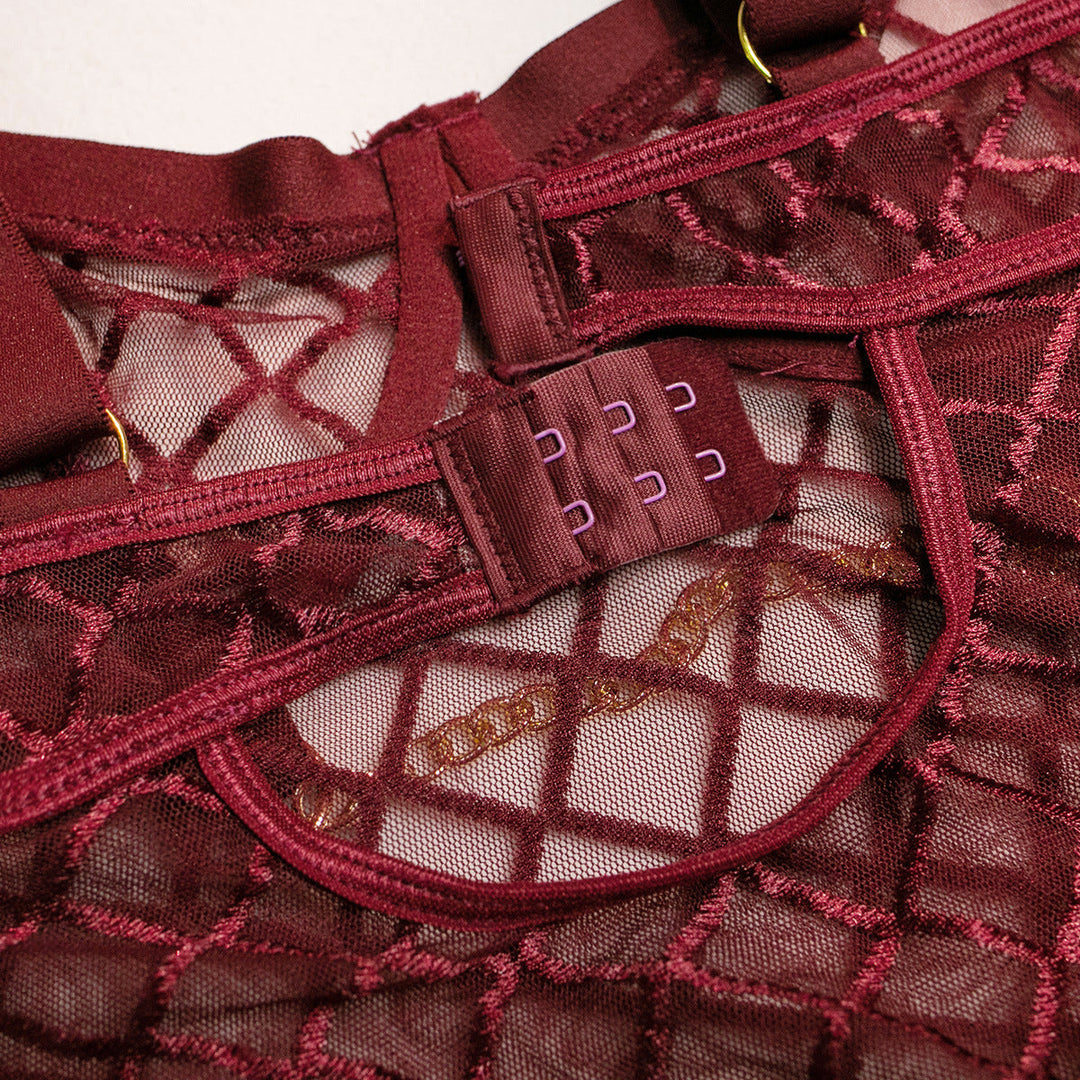 Body trasparente con catenelle decorative