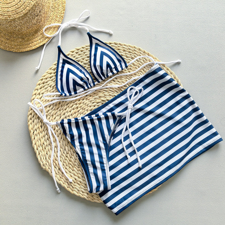Completo bikini a righe