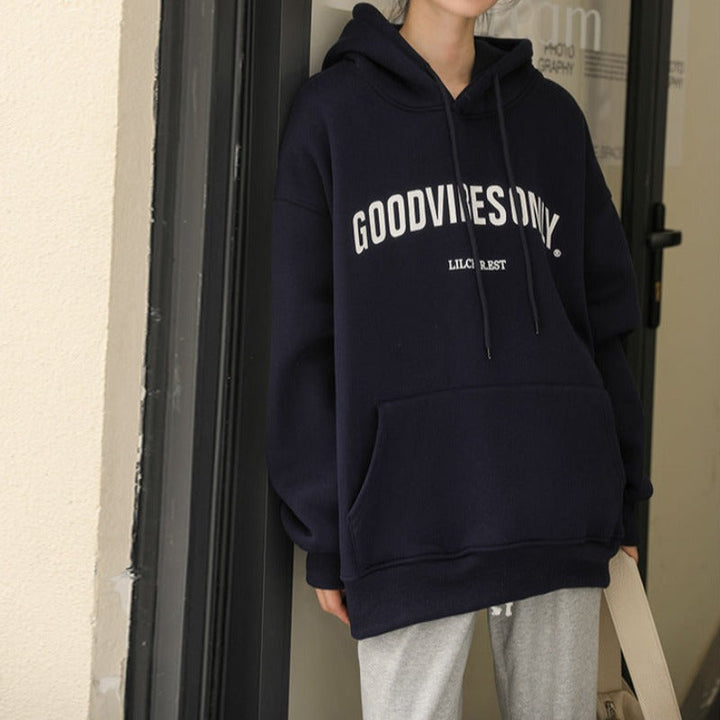 Felpa oversize con cappuccio