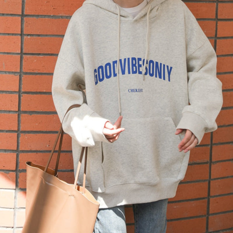 Felpa oversize con cappuccio