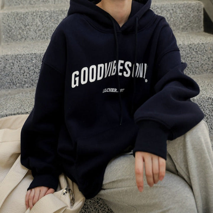 Felpa oversize con cappuccio