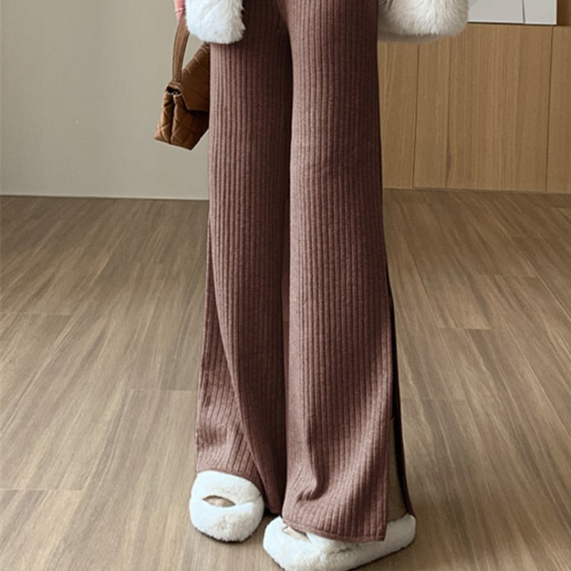 Pantaloni in tessuto con cutout alle gambe